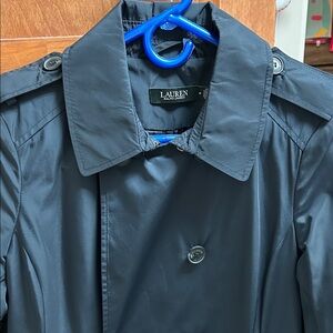 Ralph Lauren Blue Label Black Trench Coat